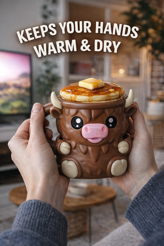 Portavasos de helado con diseño de vaca